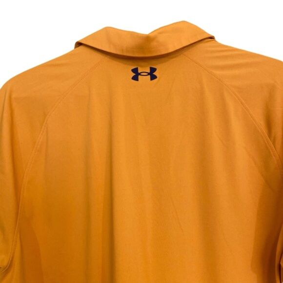Under Armour Gold Loose Fit Golf short Sleeve Polo Shirt Medium - Picture 8 of 9